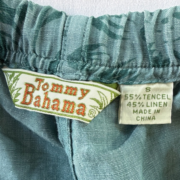 Tommy Bahama Teal Linen-Blend Pants - Picture 5 of 5